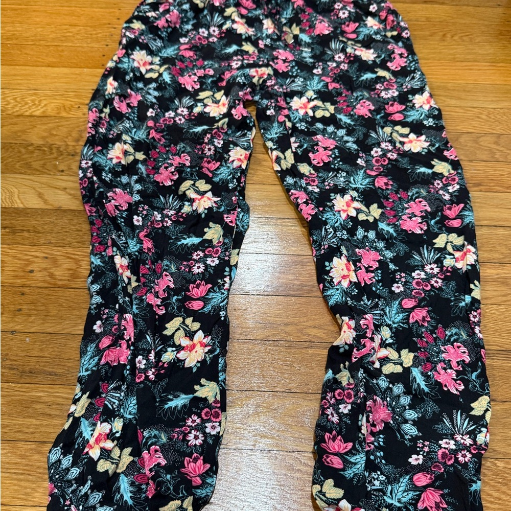 Primark Black Floral Print Skirt